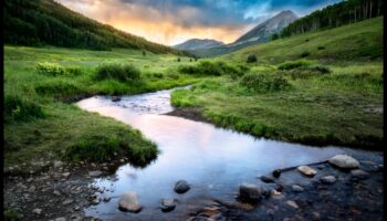 Ritmuri de râuri: pârâuri și pârâuri serpentinând prin peisaje