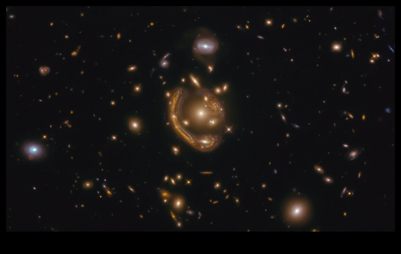 Lentile gravitaționale: distorsiuni în percepția cosmică