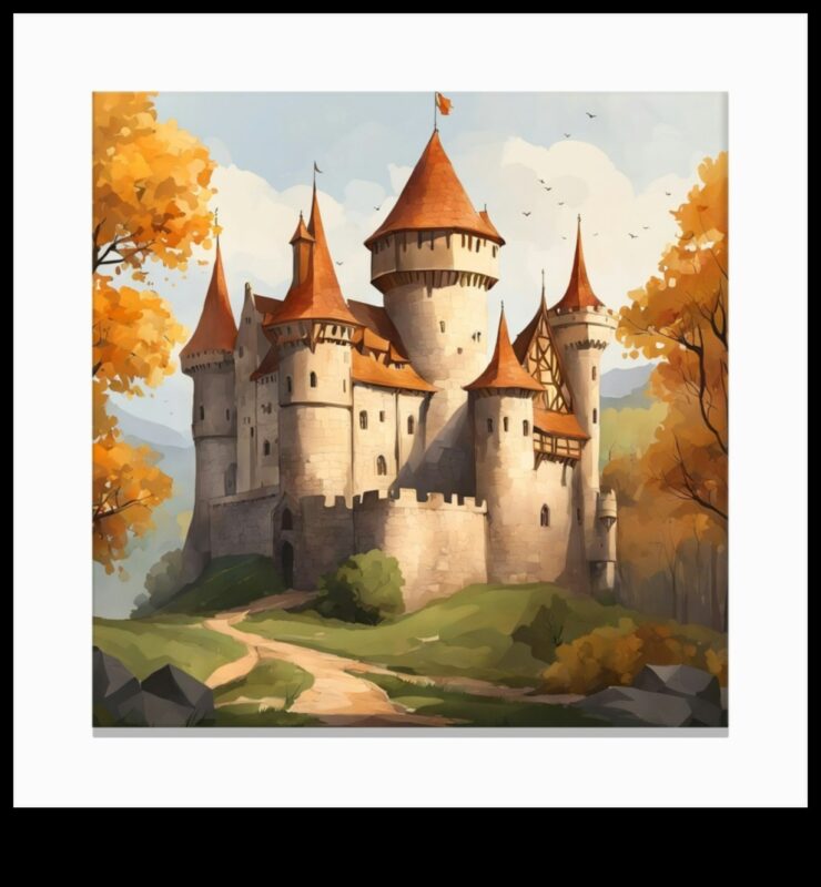 Pânza castelului: înfățișând viața medievală prin artă